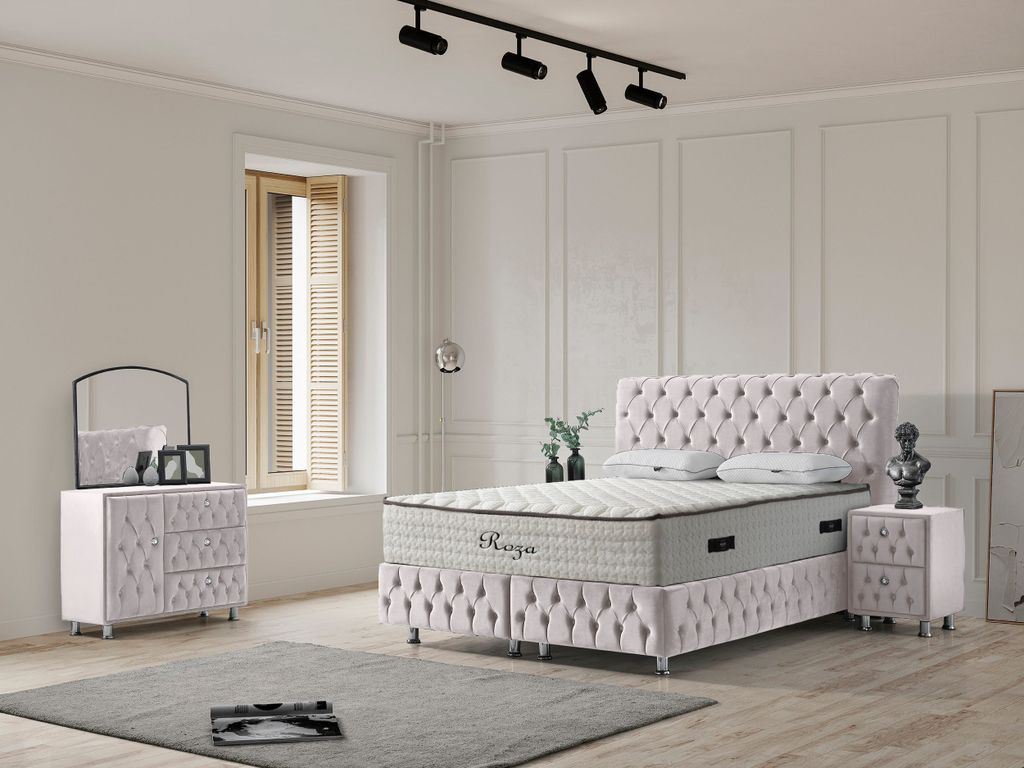 Boxspringbett Design Saphira Bett ohne Matratze 160x200