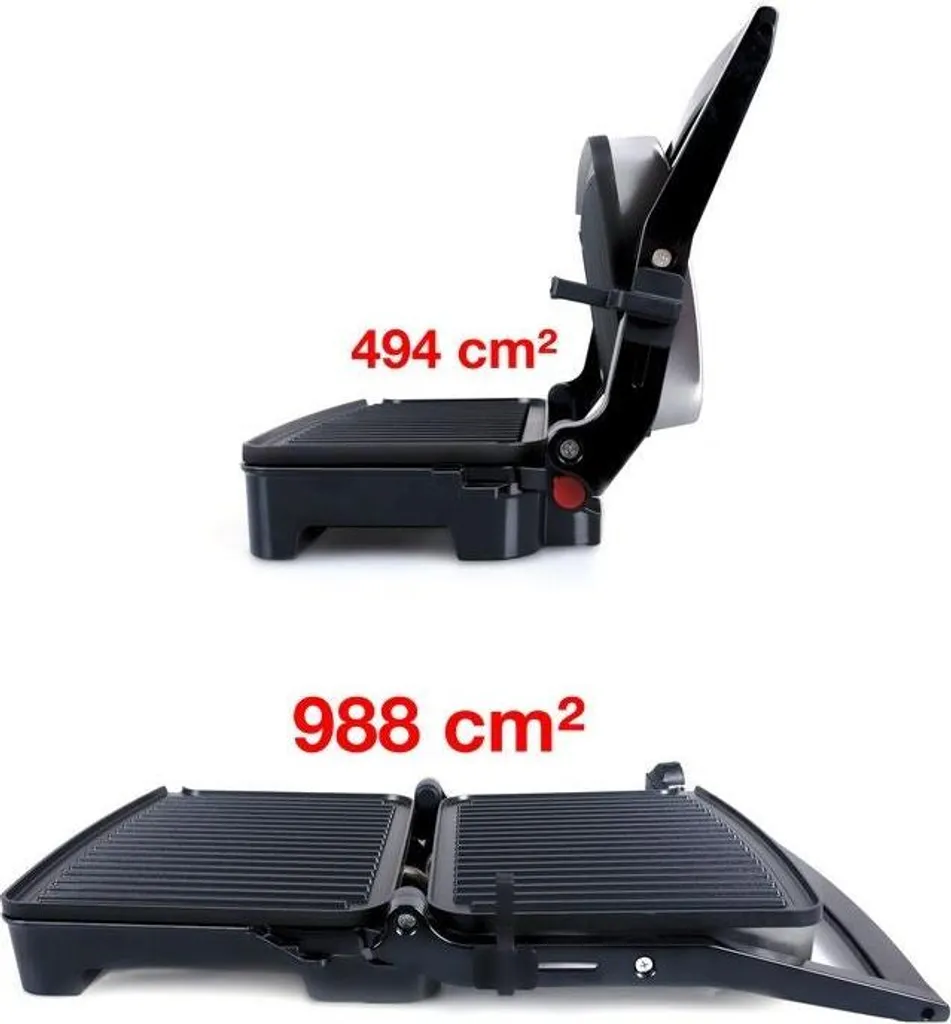 Grill Viande et Panini pour Cuisine Rapide - ELDOM GK150 2000W Argent - 3