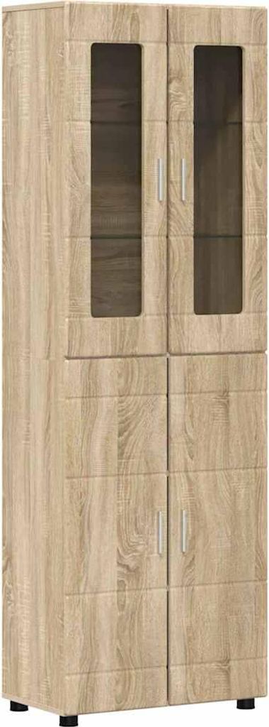 Highboard FLORIN Sonoma-Eiche 60 x 35 x 182 cm Holzwerkstoff