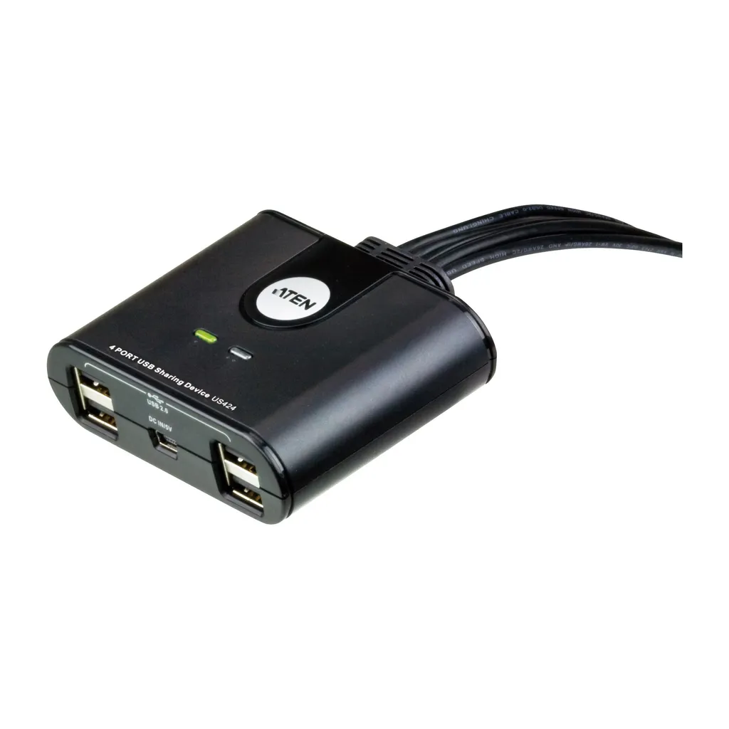 Partager Clavier et Souris sur 4 PC avec ATEN US424 Switch USB Pratique