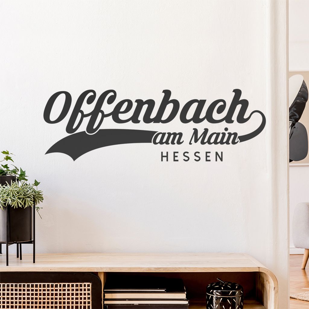 Offenbach am Main Hessen Wandtattoo Wandaufkleber Wall Sticker - Dekoration, Küche, Wohnzimmer, Schlafzimmer, Badezimmer