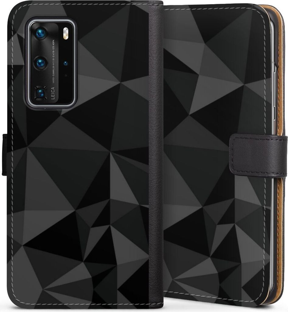 DeinDesign Klapphülle für Huawei P40 Pro Handytasche Lederhülle Tasche Abstrakt Geometric Muster