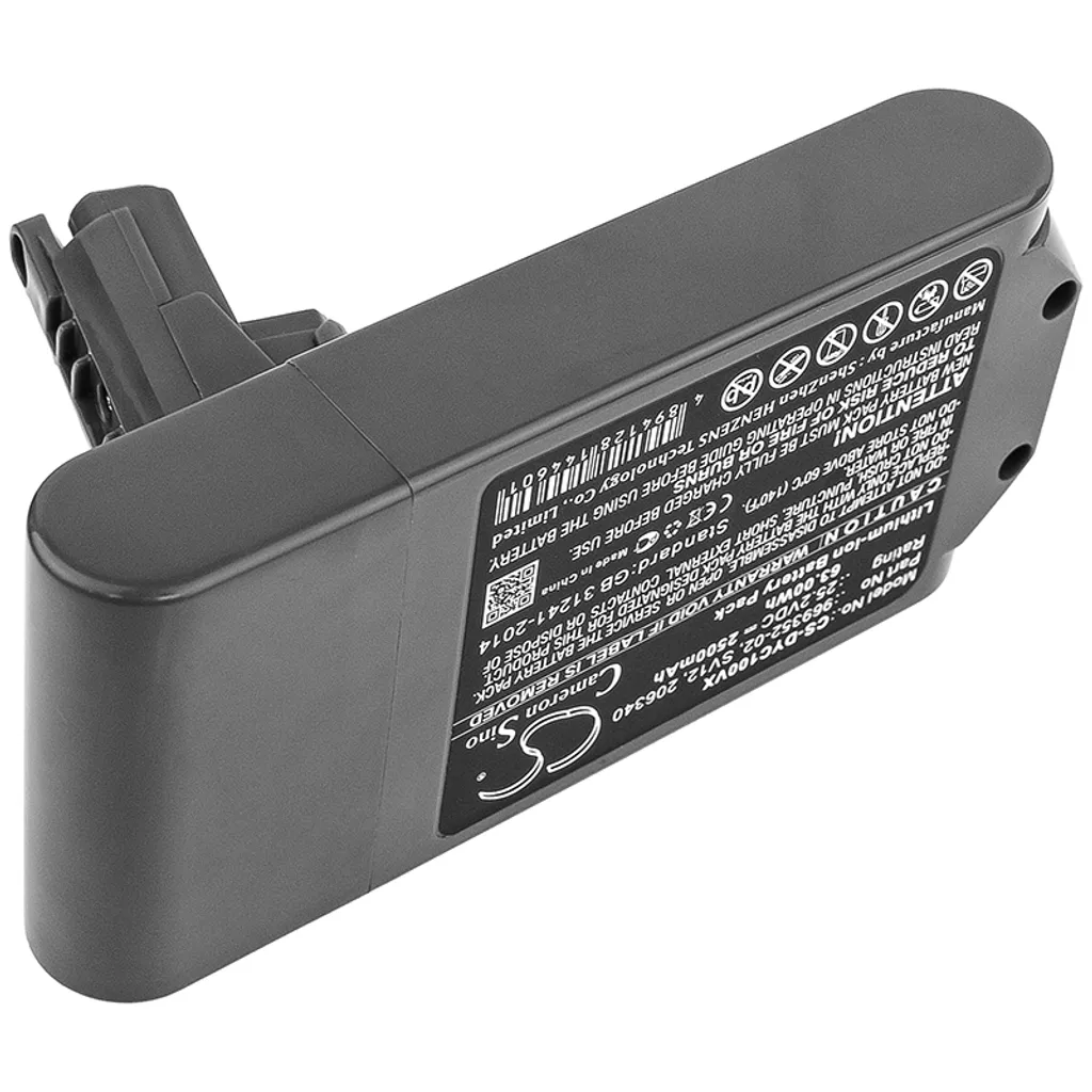 Batterie pour Dyson V10 Absolute : retrouvez 60 min d'autonomie et 25.2V