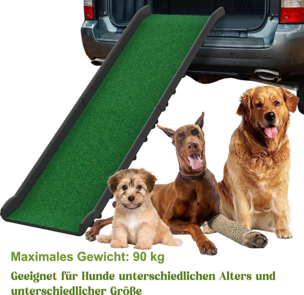 LZQ Große Hunderampe Auto, Klappbare Hunderampe mit Produktbild 3