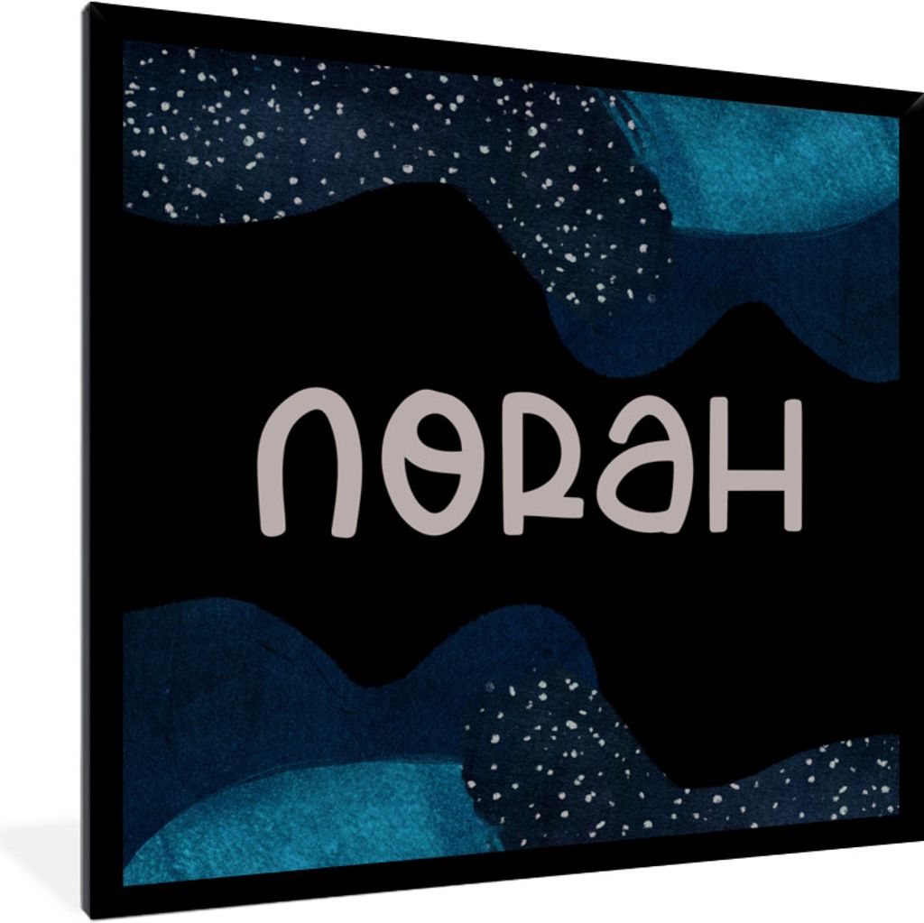 MuchoWow Gerahmtes Poster Norah - Pastell - Mädchen 40x40 cm - Poster mit Schwarzem Bilderrahmen Wandposter Rahmen Foto Bilder - Mit Rahmen - Wa...