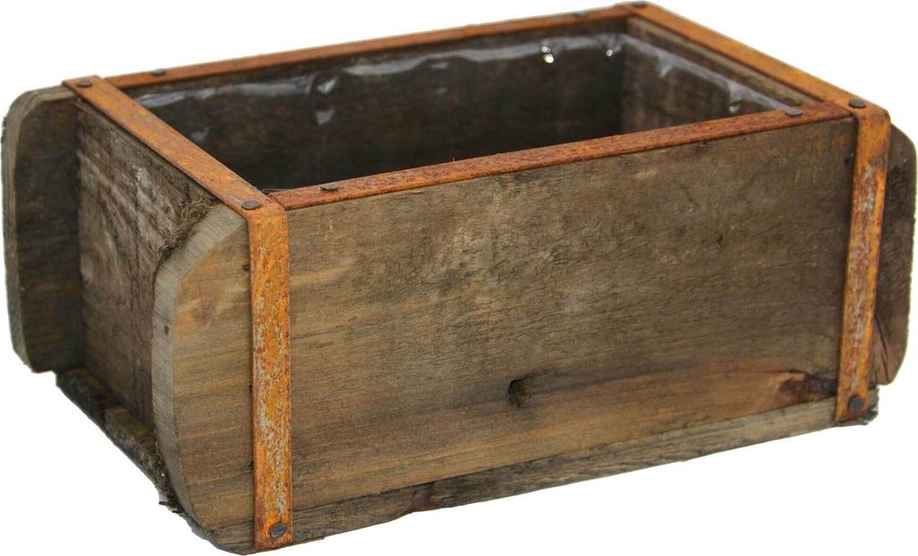 UNUS Holz Deko Aufbewahrungsbox Backsteinform Unikat Holzkiste