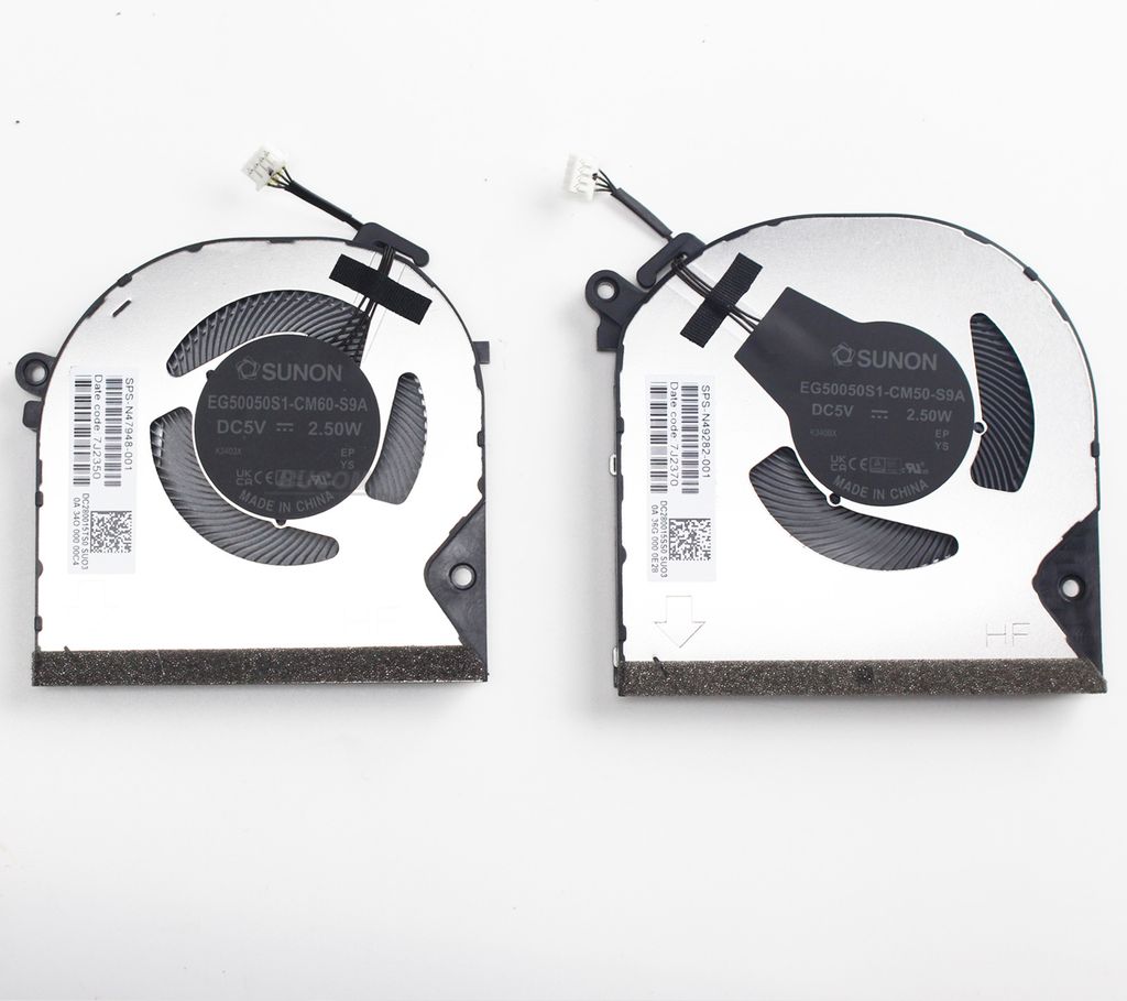 HP Envy x360 15Z-FH 15-FE 15-FH CPU GPU Lüfter FAN N49282-001 N47948-001 HP X360 15Z-FH 15-FE Lüfter Set - CPU und GPU Set Linke und rechte Lüfter