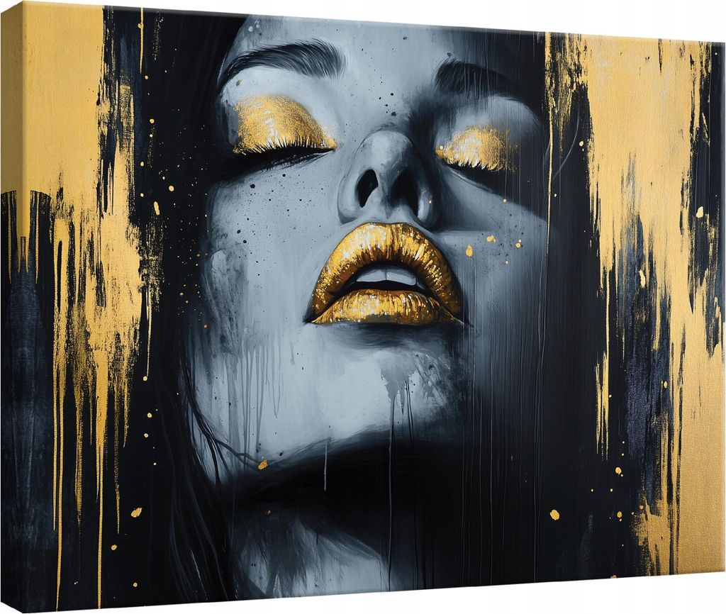 Leinwand Bilder Wandbild Abstrakt Frau 60x40 cm XXL Modern Leinwandbild Leinwandbilder Wohnzimmer Schlafzimmer