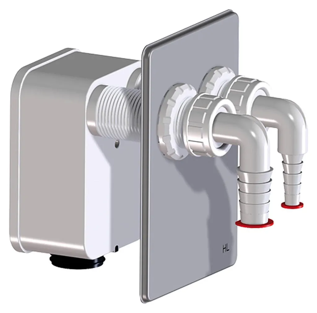 Kit de raccordement pour 2 machines sur siphon encastré HL4000.2 HL4000.0