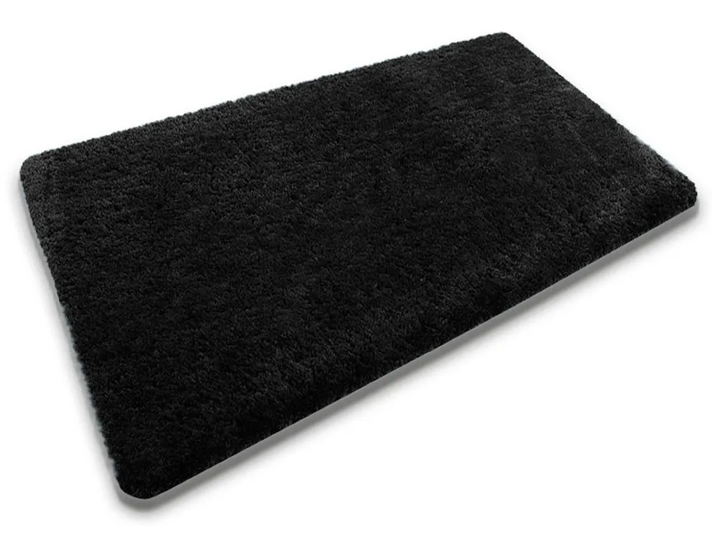 Tapis de bain absorbant Sky Uni Deep Black 60x100 cm - Texture moelleuse