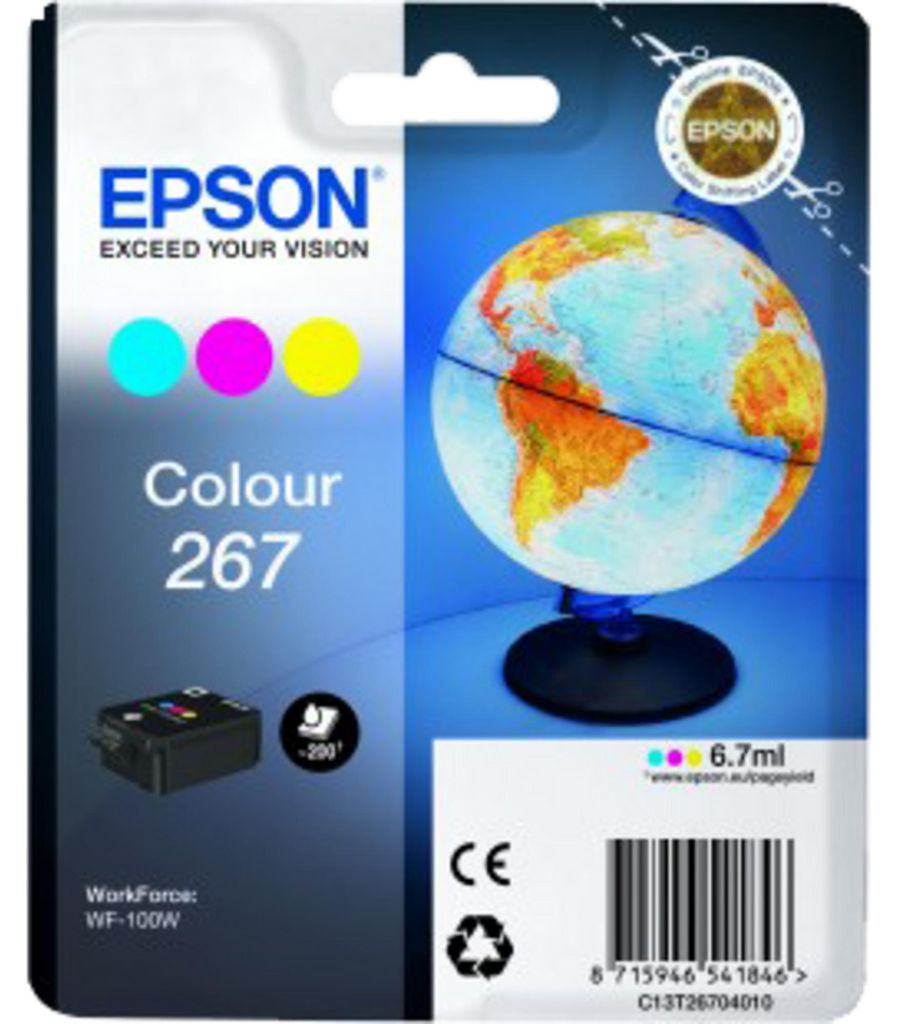 Epson 267 Druckerpatrone cyan, magenta und gelb Produktbild 