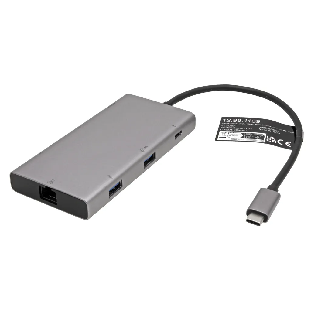 Station d'accueil VALUE USB-C HDMI DP GbE 4K60 12.99.1139 pour Laptop - 5