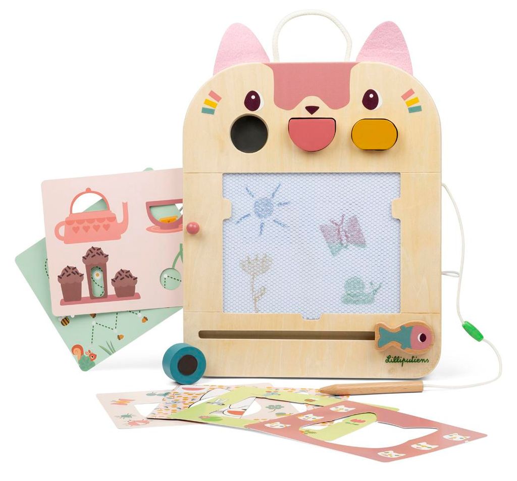 Lilliputiens magische tekentafel, speelgoed: Jeanne de kat Productafbeelding 