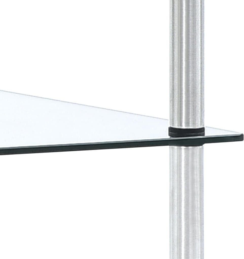 "im Sonderangebot"Lagerregal - CLORIS - Standregal - Robust und langlebig - mit 5 Ablagen Transparent 40x40x130 cm Hartglas - NeuMöbel4125242