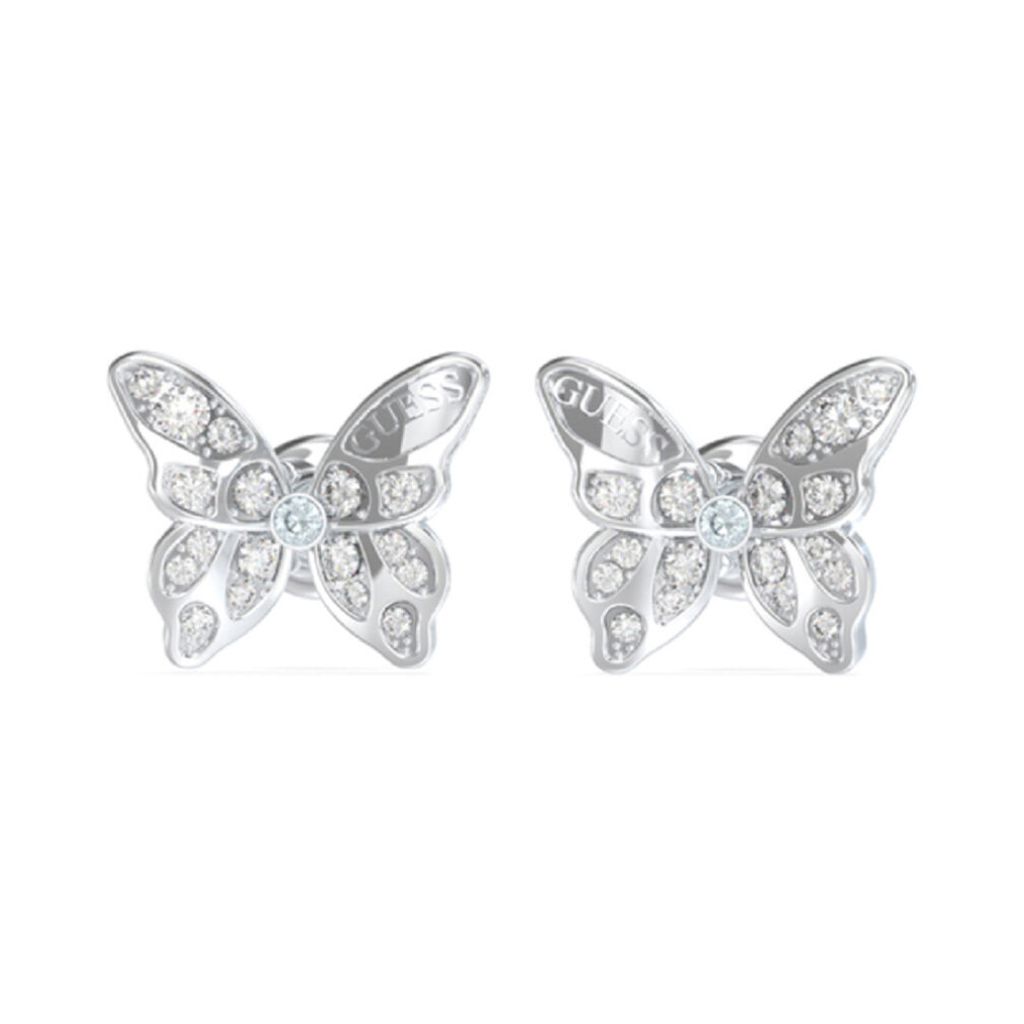 Guess JUBE04108JWRH Damskie kolczyki sztyfty motyle Zdjęcie produktu 