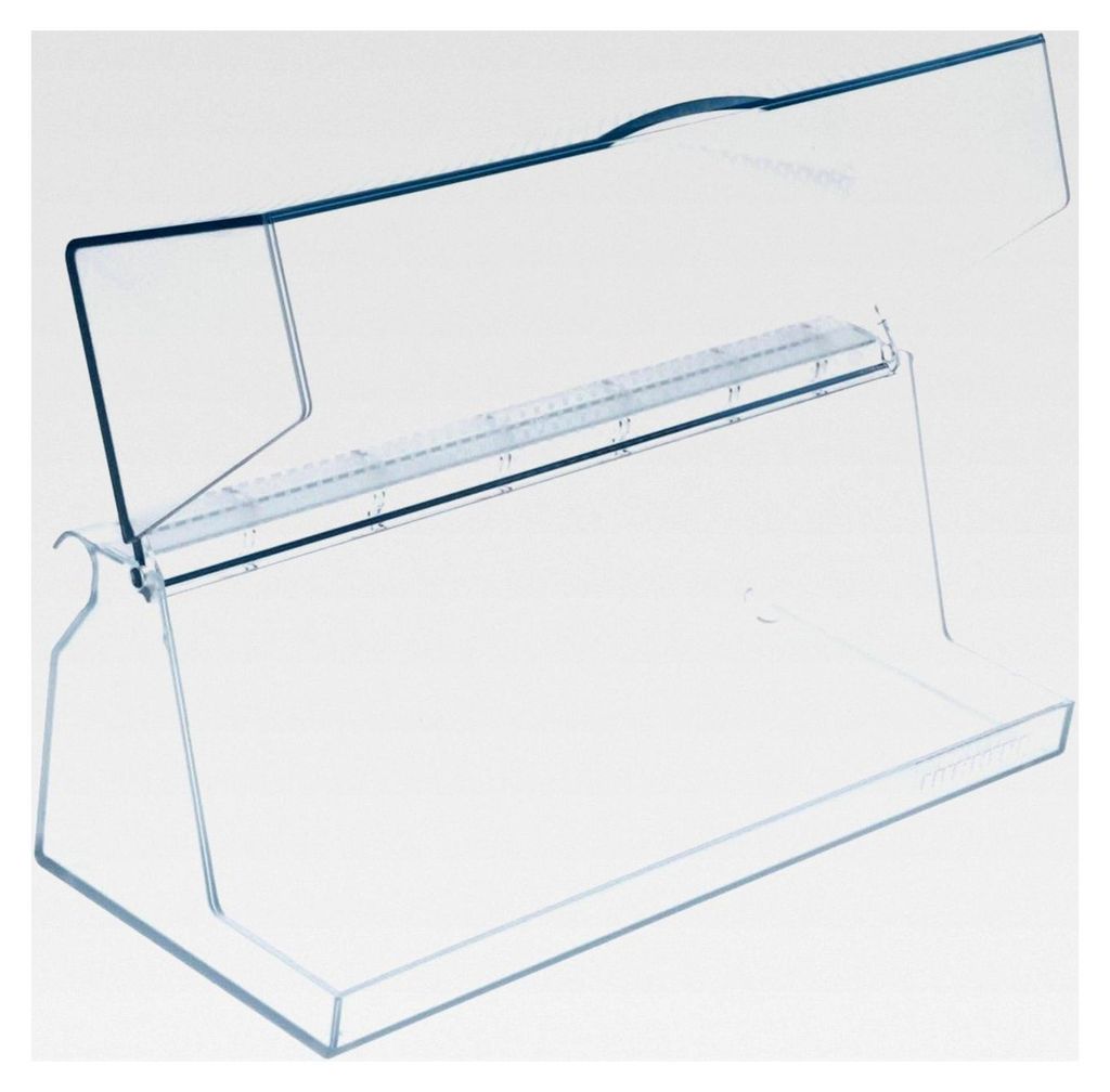 Abstellfach für Kühlschranktür, groß, aufklappbar, 91 mm hoch