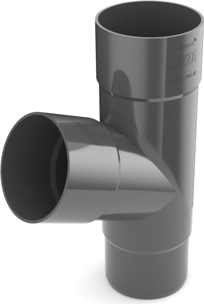 BRYZA Abzweigrohr aus Kunststoff Ø 110 mm, Anthrazit RAL 7021