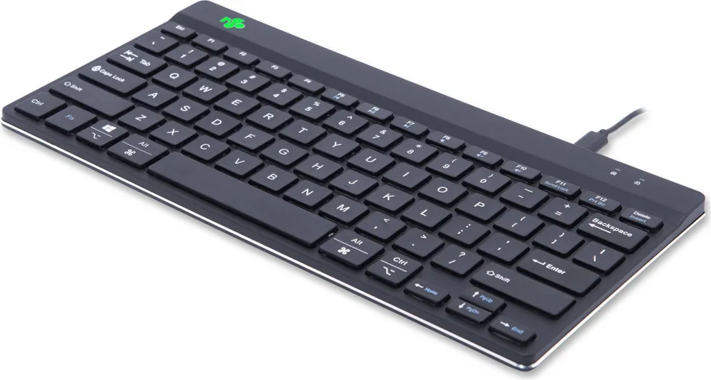 Clavier Compact R-Go Break Noir Layout US - Indicateur de Pause LED - 2