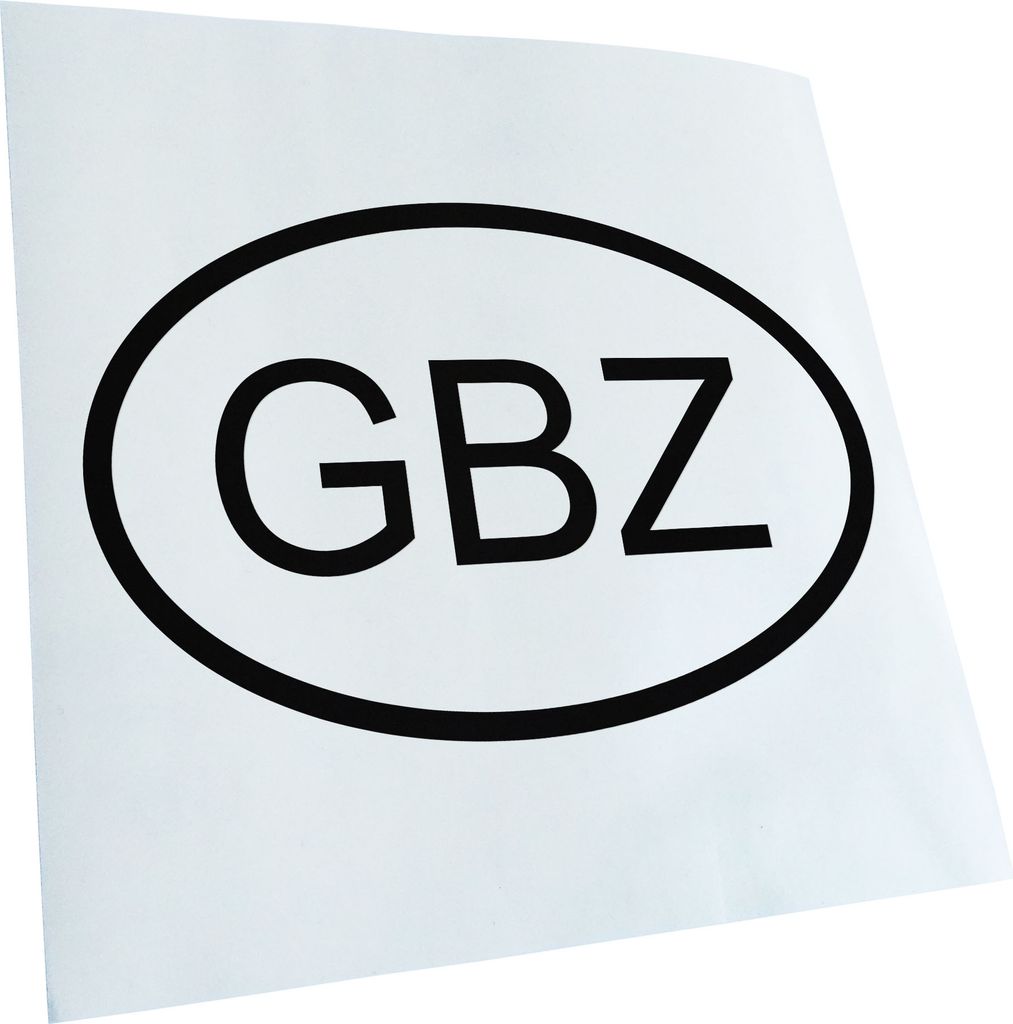 Kiwistar - Autoaufkleber - Gibraltar GBZ Heckscheibe - Aufkleber für Auto Kfz Fahrrad, LKW, Truck Mofa