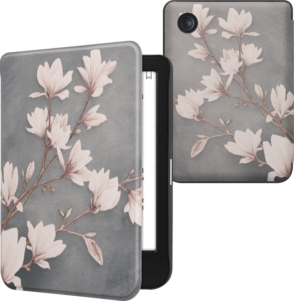 kwmobile Schutzhülle für Kobo Clara BW / Clara Colour / Tolino Shine (5) / Shine Color Hülle - eReader Flip Case mit Auto Sleep Funktion - Magno...