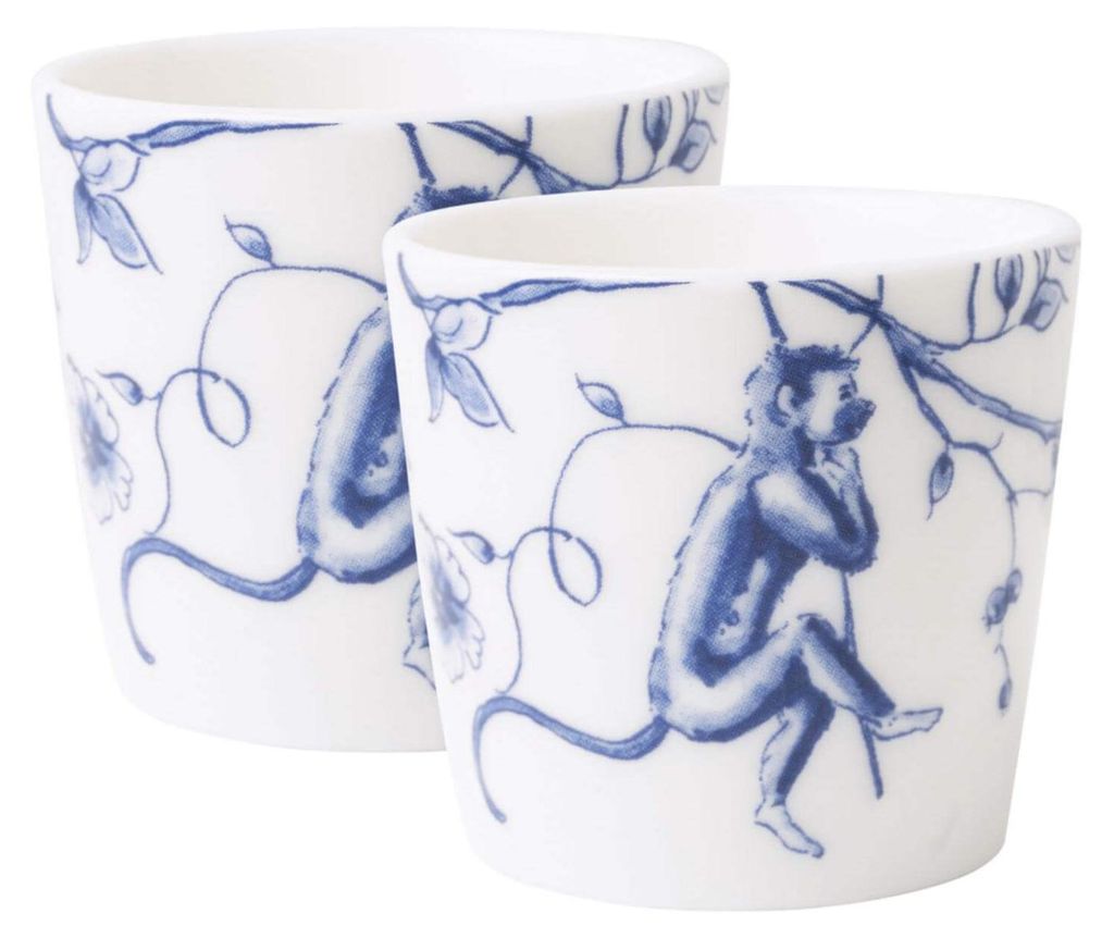 Heinen Delfts Blauw – Eierbecher Aapjes Set mit 2 – Bild 1