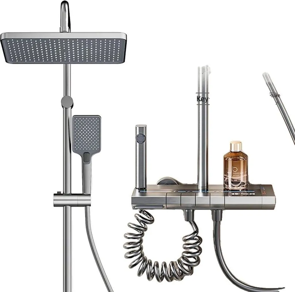 Set de douche 4119 aluminium : fini les variations de température d'eau