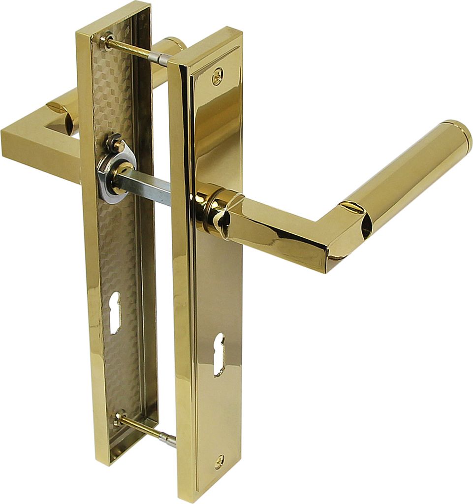 Türbeschlag 2312 Camilla LS BB Messing poliert PVD Baustil Produktbild 