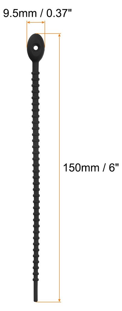 12 Stš¹ck Wiederverwendbare Rei?verschlš¹sse 6Zoll Silikon Krawatten Taschenclips Allzweck Silikon Kabelbinder Brotkrawatte Haushalts Verdrehen...