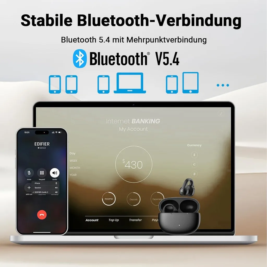 Auricolari Comfo C True Wireless 5.8g | Bluetooth 5.4 e IP56 - 4