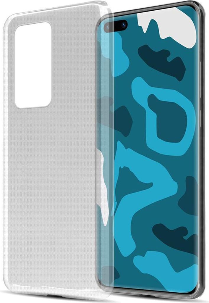 Cadorabo Hülle für Huawei P40 Schutz Hülle in Transparent Schutzhülle TPU Silikon Cover Etui Case