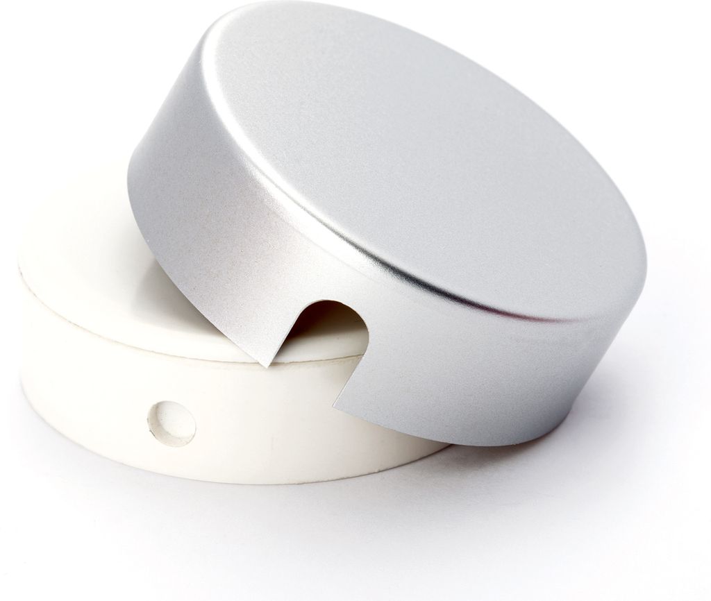 Verteilerdose aus Metall, Deckendose, Baldachin, Verteiler Abdeckung für Leuchte Lampe, 70mm, Nickel matt