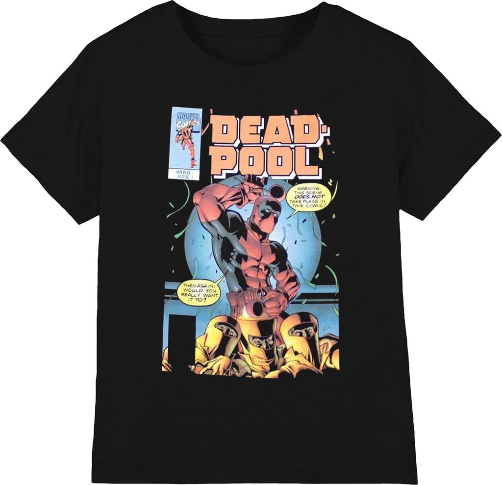 Deadpool - T-Shirt für Herren/Damen Uni RO11562 (M) (Schwarz)