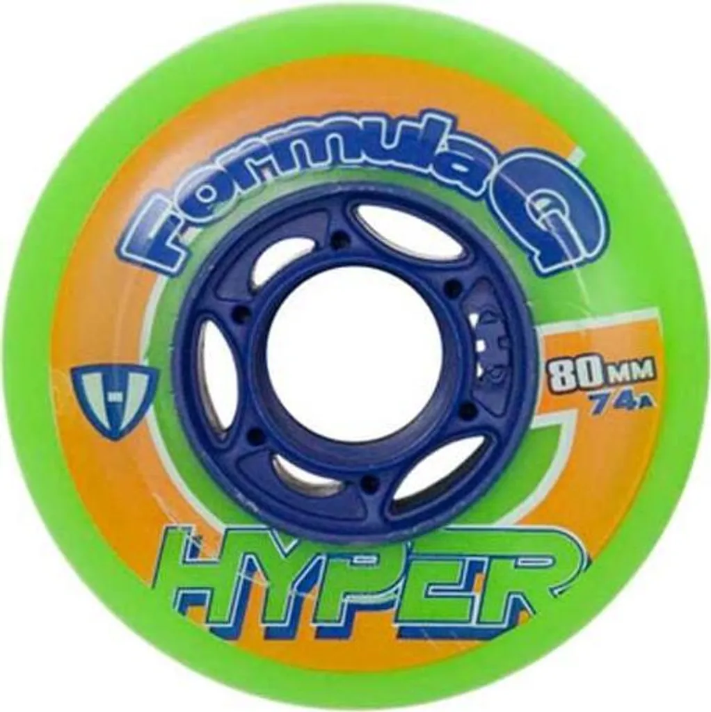 Roues Hyper Formula G Era 76mm 74A Vertes Haute Adhérence Indoor