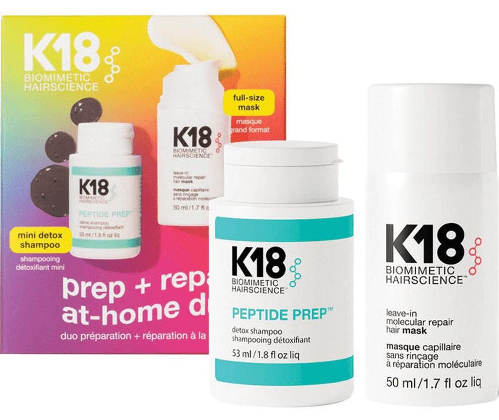 K18 Prep + Repair Duo Pre Shampoo 50ml + Mask 50ml - Produktbild 