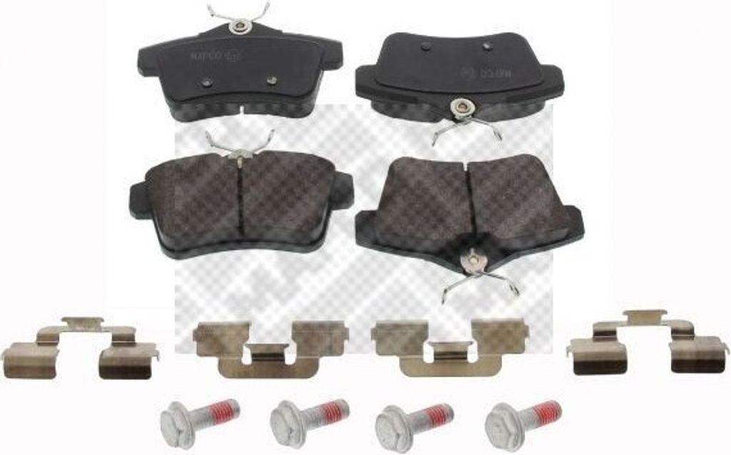 MAPCO Bremsbeläge Satz Hinten passend für PEUGEOT 508 SW I (8E) 6954