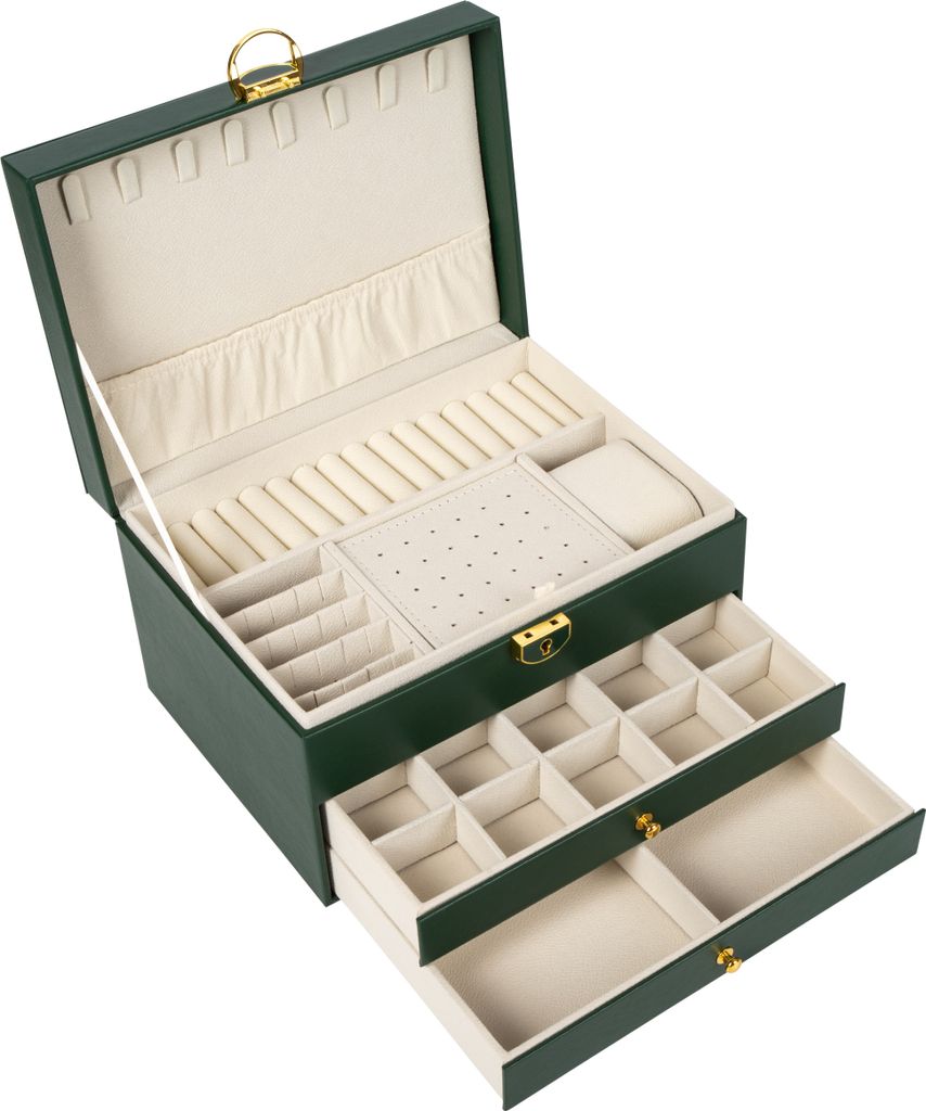 Schmuckkästchen Schmuckbox BESTIF Schmuckkasten Groß Ketten Produktbild 
