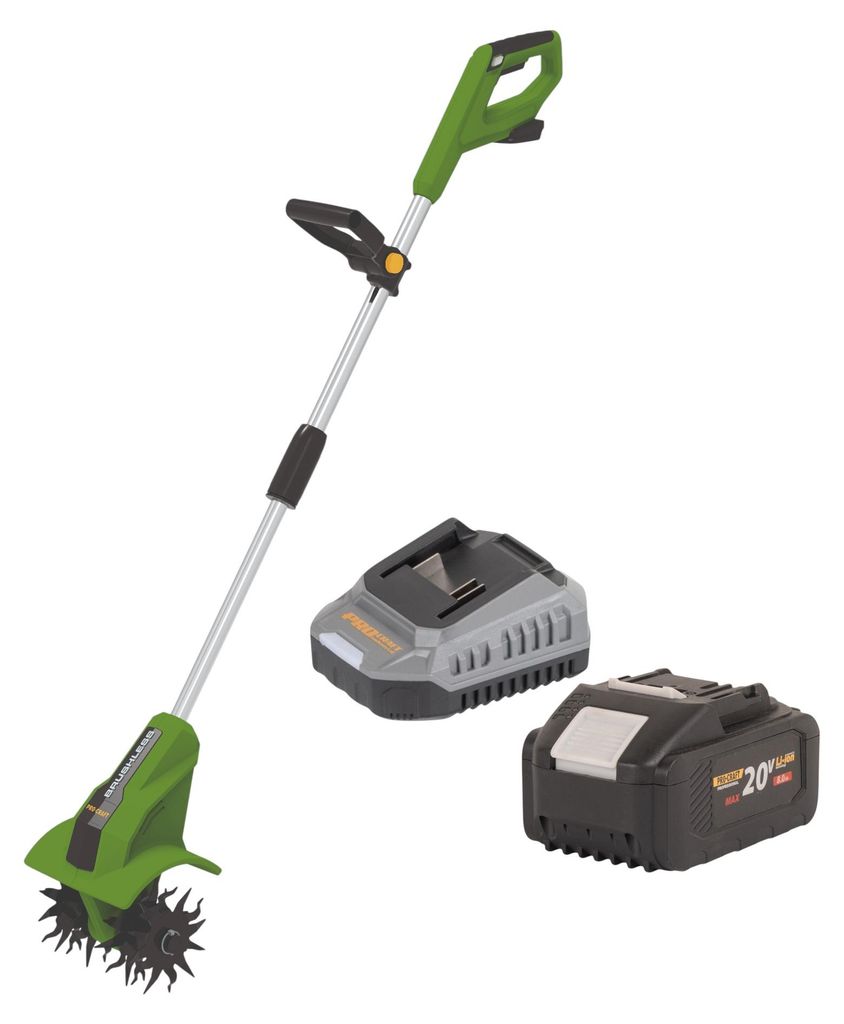 Procraft CT20bb Akku Kultivator 20 V 224 mm Brushless + 1x Akku 8,0 Ah + Ladegerät