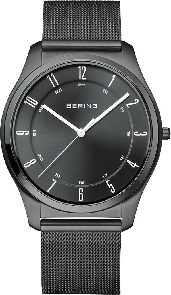 Męski zegarek Bering Ultra-Slim Black - 18340-222 Stal Zdjęcie produktu 