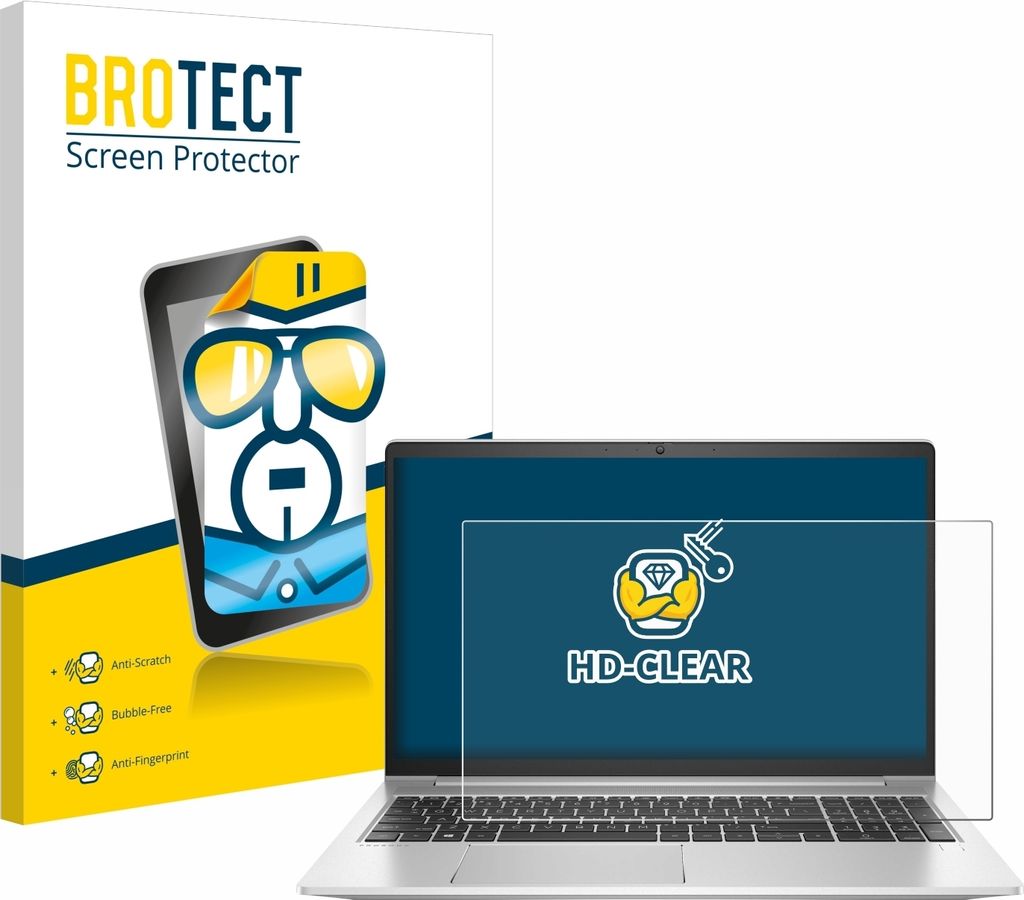 Für HP ProBook 450 G9 Schutzfolie BROTECT Displayschutz Display Schutz Folie Klar Transparent
