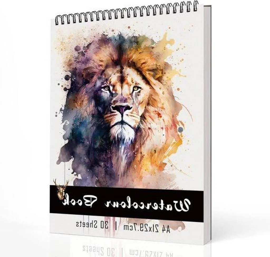 Papier aquarelle A4 sans acide pressé à froid 30 feuilles haute qualité