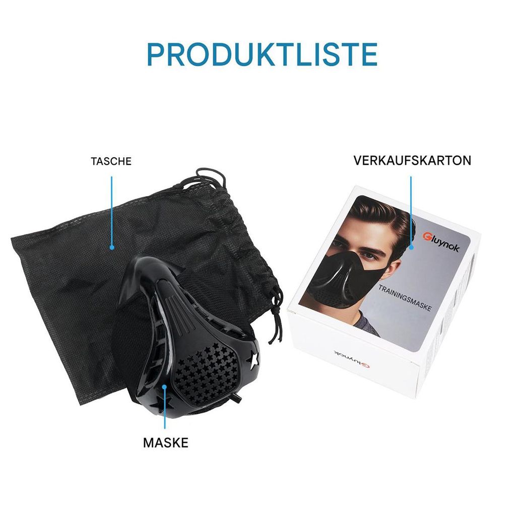 Trainingsmaske sport für Fitness und Ausdauertraining, Produktbild 