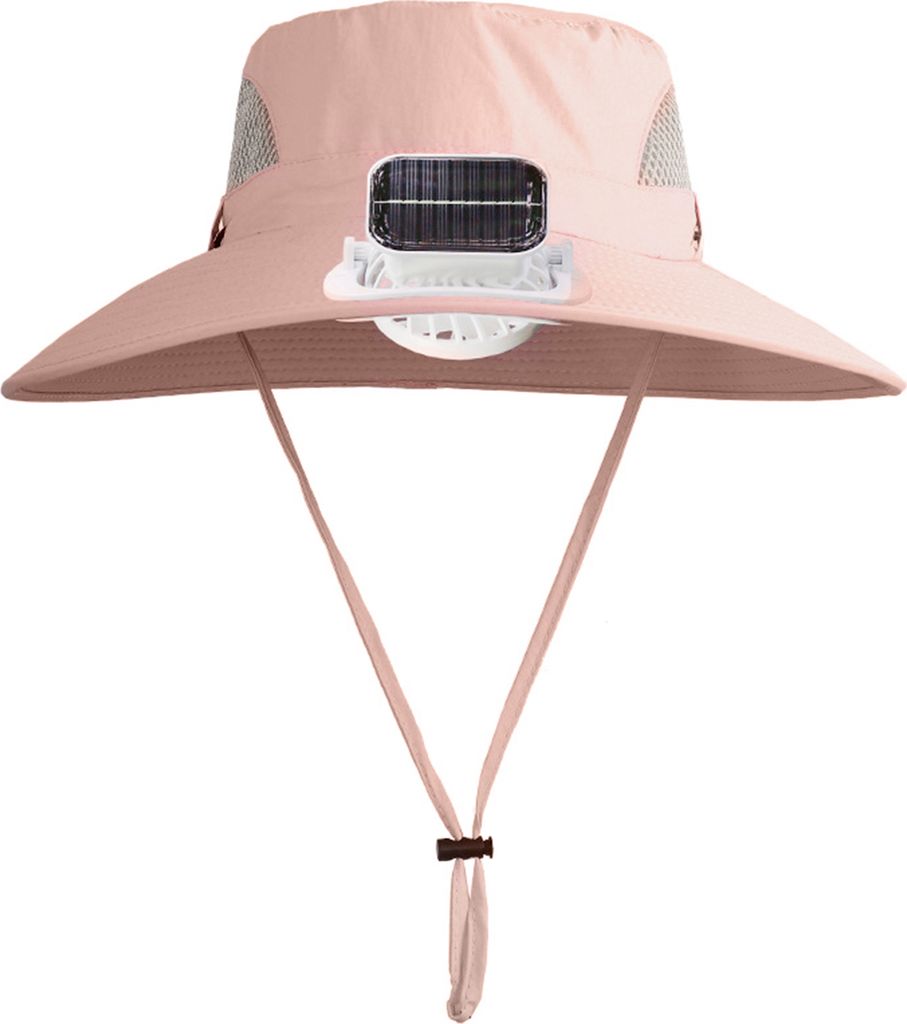 Sonnenhut für den Außenbereich, breite Krempe, mit solarbetriebenem Ventilator, Hut, atmungsaktives Mesh-Design, UV-Schutz, Hut für Kinder und J...