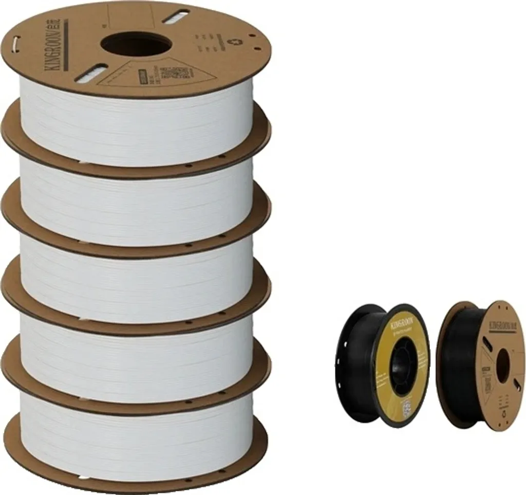 filamento per stampanti 3D, opzioni di materiali versatili, numerose scelte di colore, PETG White 5KG - 1