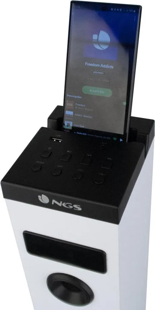 NGS Sky Charm Torre sonora Bluetooth 50W Bianco - 5