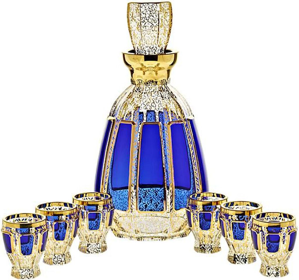 Likörset Blue Queen 7-tlg