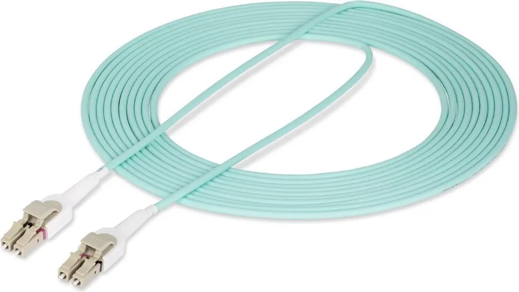Jarretière Optique OM4 5m Startech 450FBLCLC5SW Câble Patch Fibre Aqua