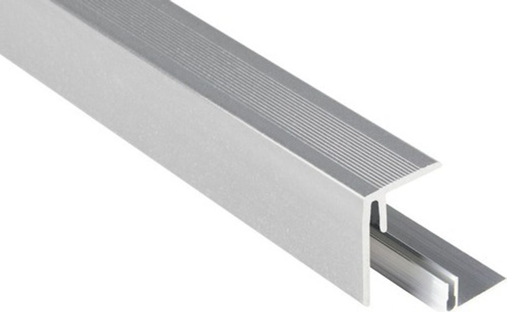 Konsta Seitenprofil Aluminium/Silbergrau 47x62x2500 mm