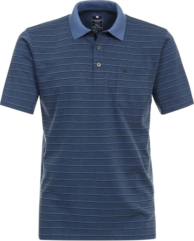 Redmond - Regular Fit - Herren Polo Shirt, Wash & Wear (241860900), Größe:M, Farbe:Blau(11)