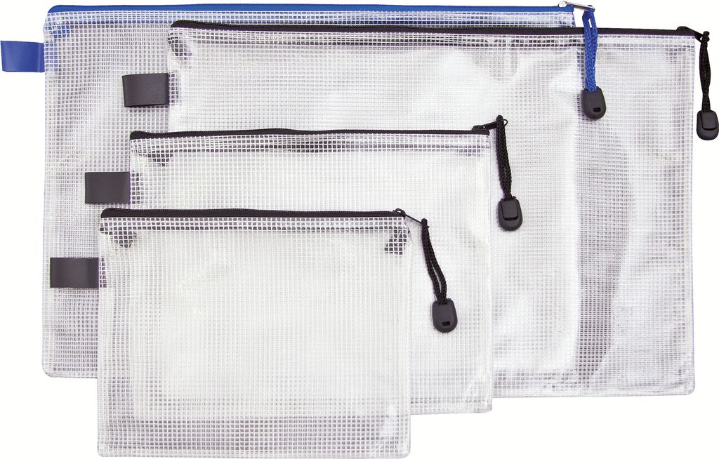 Reißverschlussbeutel DIN A5 PVC schwarz