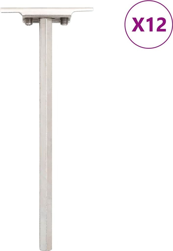 Möbel Regalträger Schwebend 12 Stk. Unsichtbar Ø12x200 mm - Zaunzubehör 4012404
